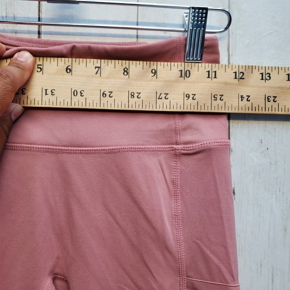 Fabletics Womens Leggings Pants Pink Power Hold Full Length Pockets No Size Tag - Picture 10 of 13